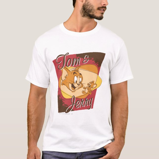 Tom and Jerry Logo 2 T-Shirt (Front)