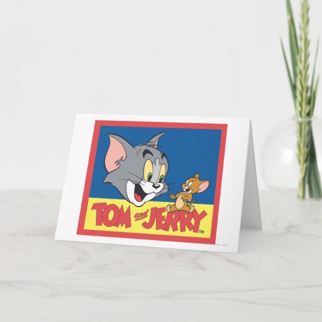 Tom And Jerry Logo Flat Card (Front)