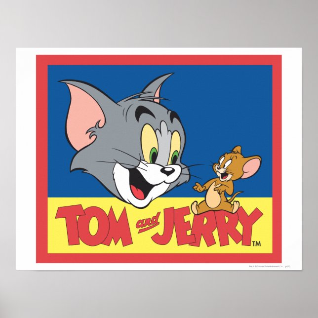 Tom And Jerry Logo Flat Poster (Front)