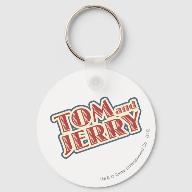 Tom and Jerry Logo Key Ring (Front)