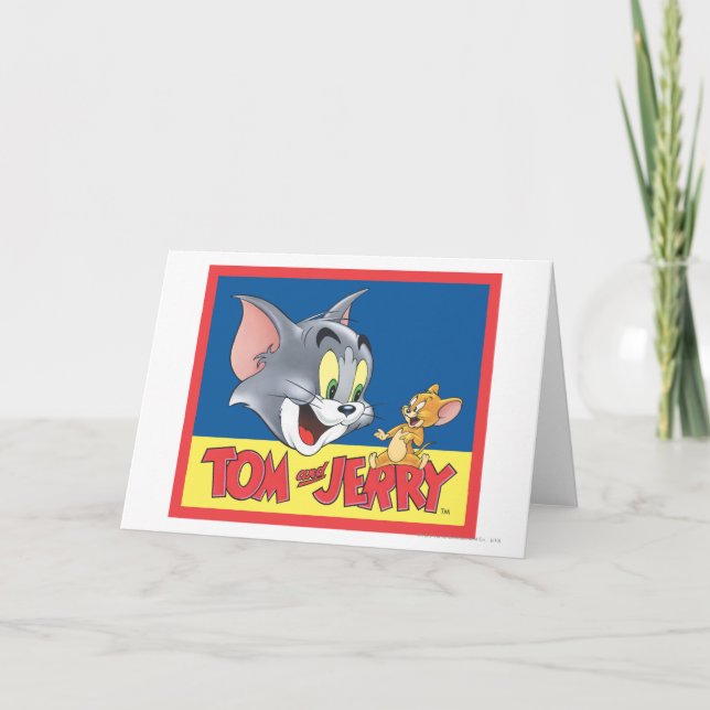 Tom And Jerry Logo Shaded Card (Front)