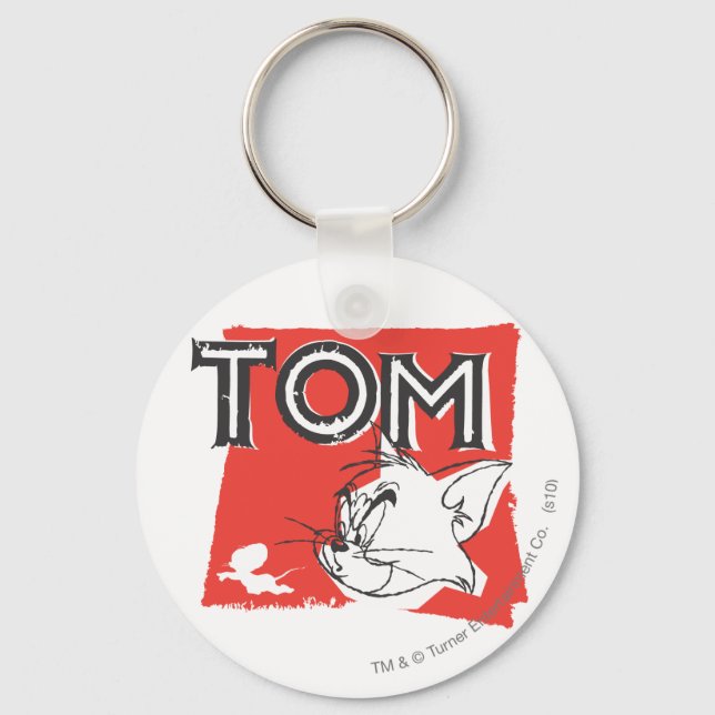 Tom and Jerry Mad Cat Key Ring (Front)