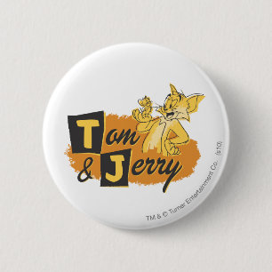 Tom and Jerry Mouse In Paw Logo 6 Cm Round Badge