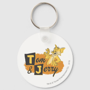Tom and Jerry Mouse In Paw Logo Key Ring
