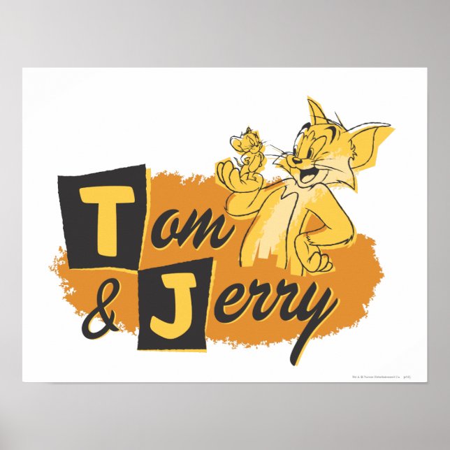 Tom and Jerry Mouse In Paw Logo Poster (Front)