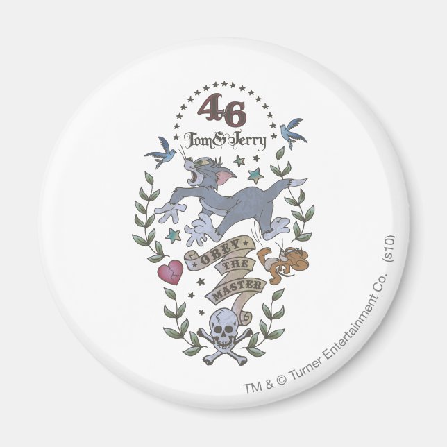 Tom and Jerry Obey The Master 2 Magnet (Front)