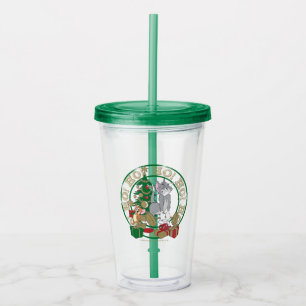 Tom and Jerry Opening Presents Acrylic Tumbler