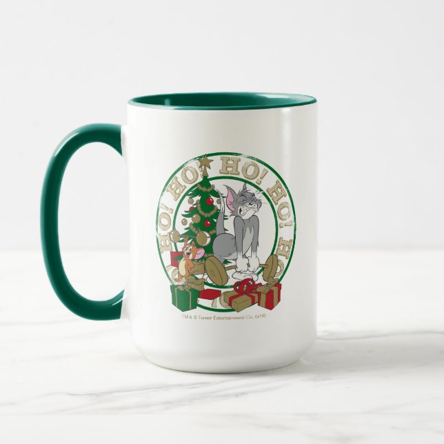 Tom and Jerry Opening Presents Mug (Left)