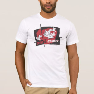 Tom and Jerry Red and Black T-Shirt