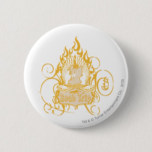 Tom and Jerry Road Trip 6 Cm Round Badge (Front)