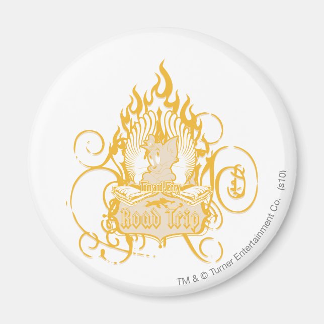 Tom and Jerry Road Trip Magnet (Front)