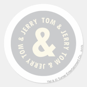 Tom and Jerry Round Logo 1 Classic Round Sticker