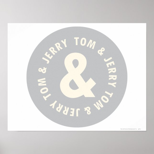Tom and Jerry Round Logo 1 Poster (Front)