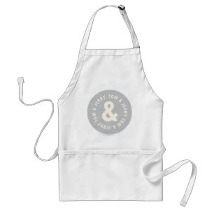 Tom and Jerry Round Logo 1 Standard Apron