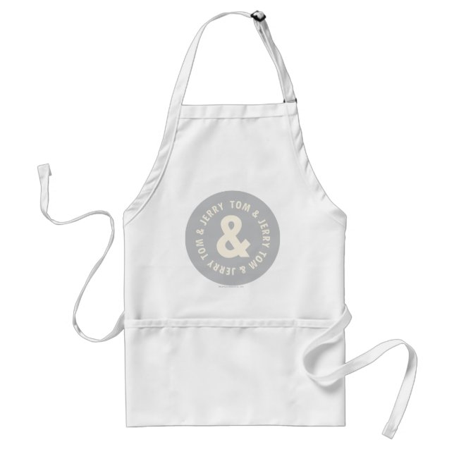Tom and Jerry Round Logo 1 Standard Apron (Front)
