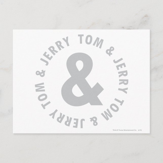 Tom and Jerry Round Logo 2 Postcard (Front)