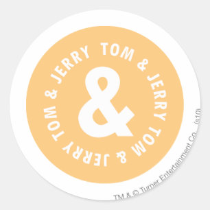 Tom and Jerry Round Logo 5 Classic Round Sticker