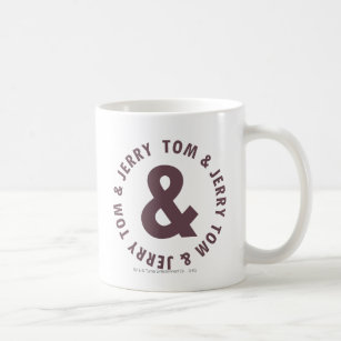 Tom and Jerry Round Logo 8 Coffee Mug