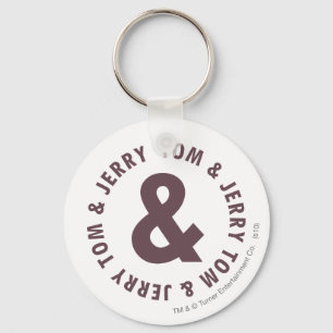 Tom and Jerry Round Logo 8 Key Ring