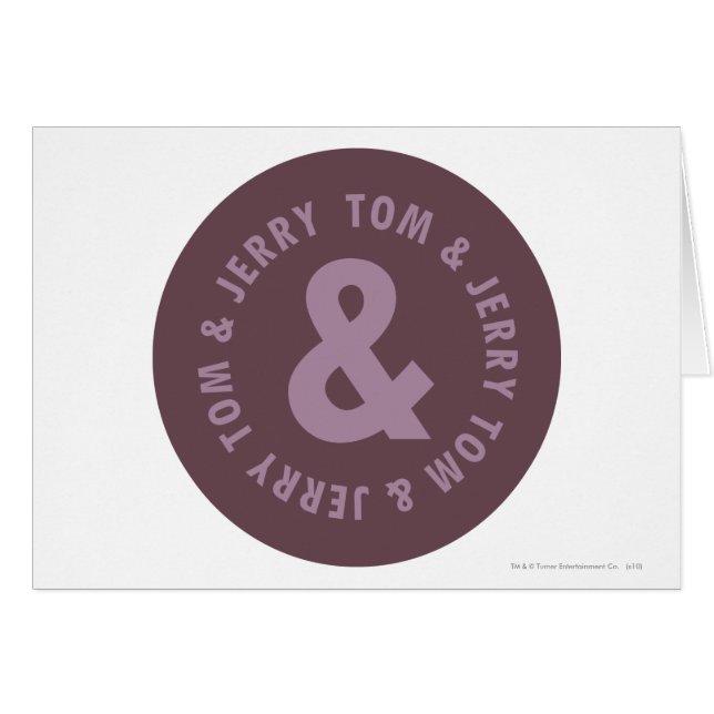 Tom and Jerry Round Logo 9 (Front Horizontal)