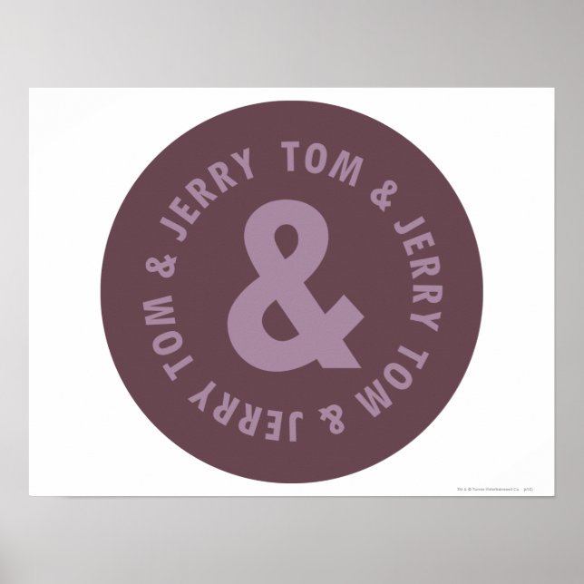 Tom and Jerry Round Logo 9 Poster (Front)