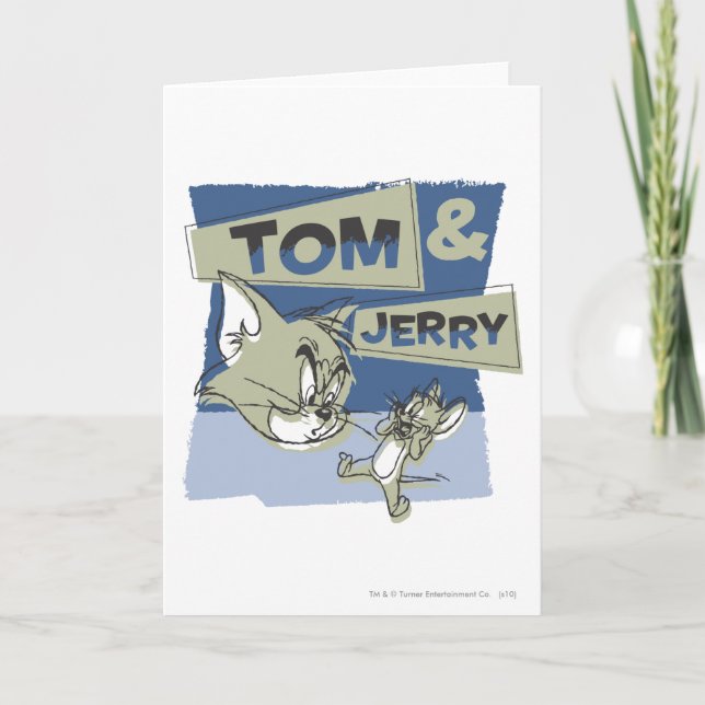 Tom and Jerry Scaredey Mouse Card (Front)