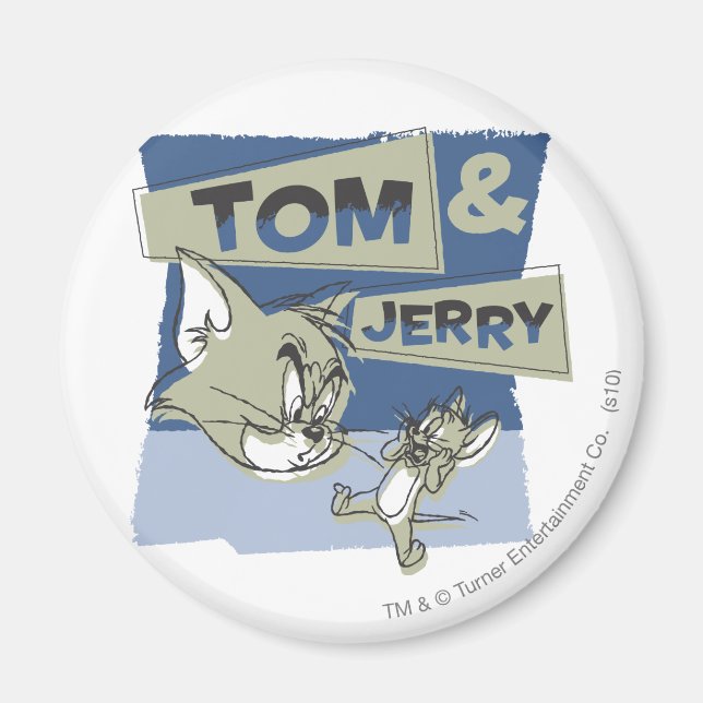 Tom and Jerry Scaredey Mouse Magnet (Front)