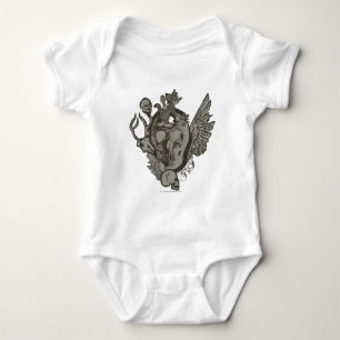 Tom and Jerry Skull Baby Bodysuit