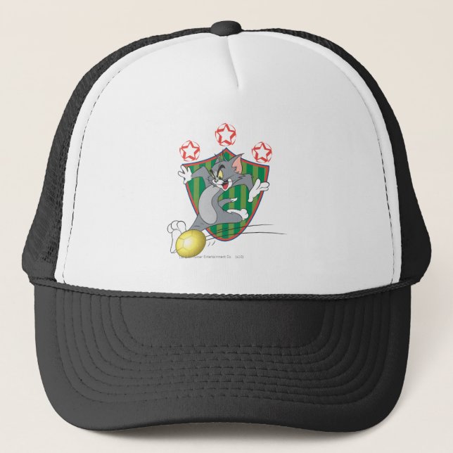 Tom and Jerry Soccer 9 Trucker Hat (Front)