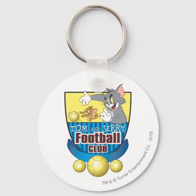 Tom and Jerry Soccer (Football) 5 Key Ring (Front)