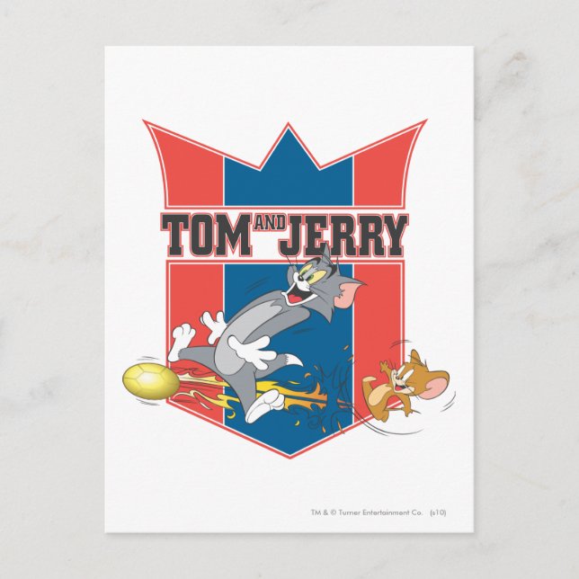 Tom and Jerry Soccer (Football) 7 Postcard (Front)
