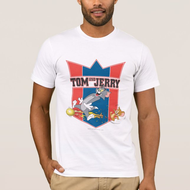 Tom and Jerry Soccer (Football) 7 T-Shirt (Front)
