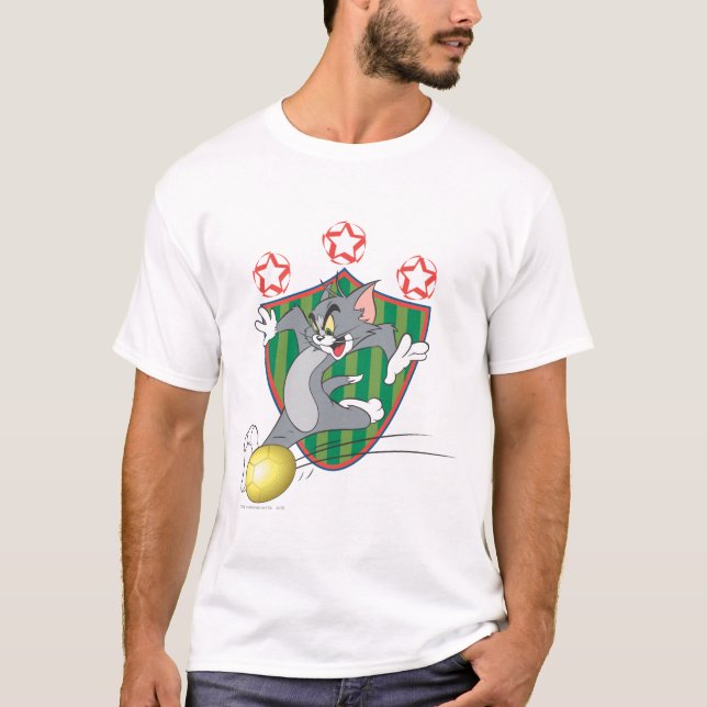 Tom and Jerry Soccer (Football) 9 T-Shirt (Front)