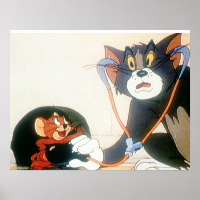 Tom And Jerry Stethescope Poster (Front)