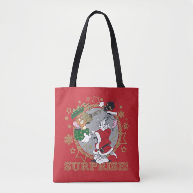 Tom and Jerry Surprise Gift Tote Bag (Front)