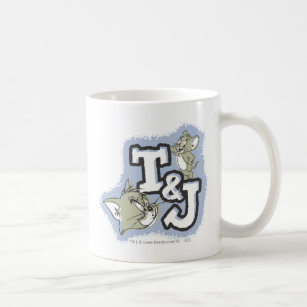 Tom and Jerry T&J Logo Coffee Mug