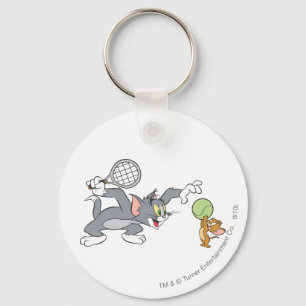 Tom and Jerry Tennis Key Ring