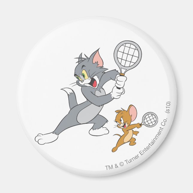 Tom and Jerry Tennis Stars 1 Magnet (Front)