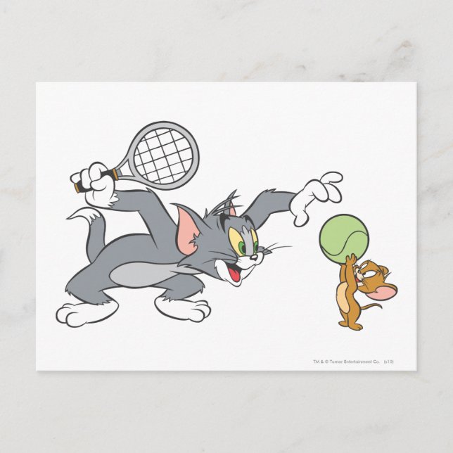 Tom and Jerry Tennis Stars 2 Postcard (Front)