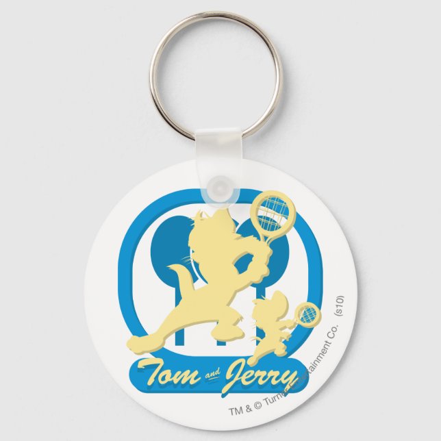 Tom and Jerry Tennis Stars 3 Key Ring (Front)