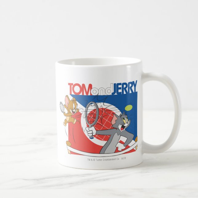 Tom and Jerry Tennis Stars 4 Coffee Mug (Right)