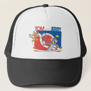 Tom and Jerry Tennis Stars 4 Trucker Hat