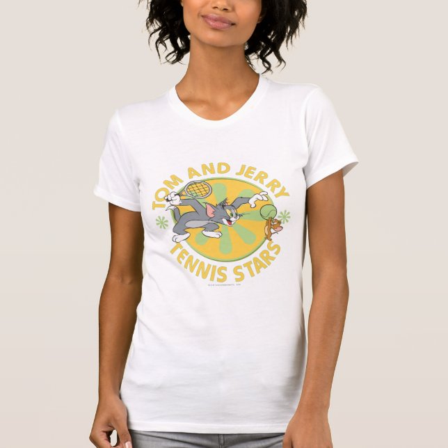 Tom and Jerry Tennis Stars 5 T-Shirt (Front)