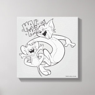 Tom And Jerry Tom And Jerry Laughing Canvas Print