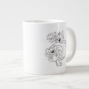 Tom And Jerry   Tom And Jerry Laughing Large Coffee Mug