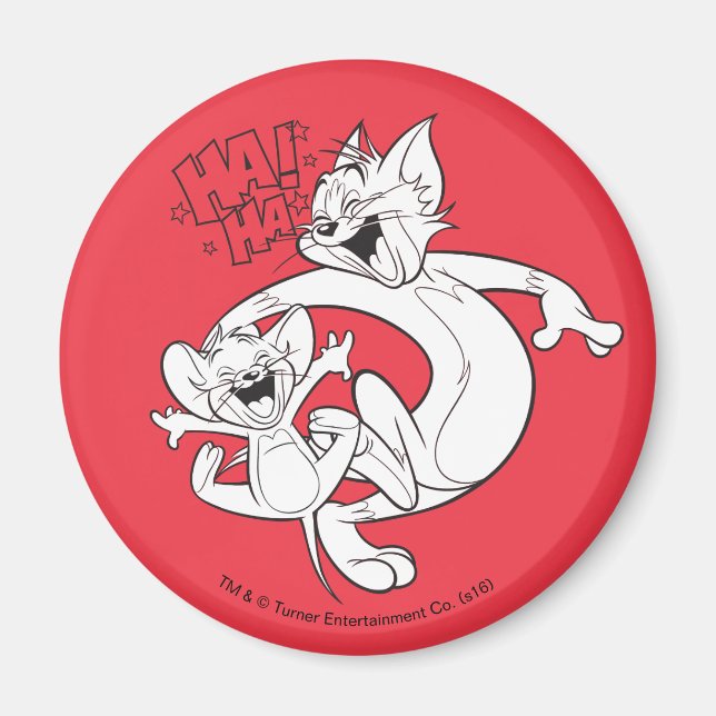 Tom And Jerry | Tom And Jerry Laughing Magnet (Front)
