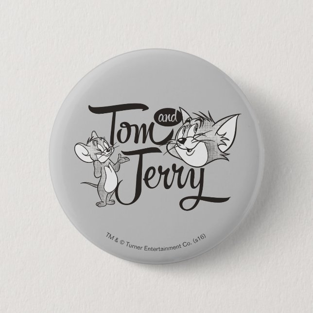 Tom And Jerry | Tom And Jerry Looking Sweet 6 Cm Round Badge (Front)