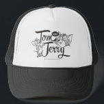 Tom And Jerry | Tom And Jerry Looking Sweet Trucker Hat<br><div class="desc">A cute Tom And Jerry design looking like the really are not up to anything.</div>