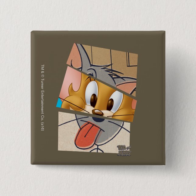 Tom And Jerry | Tom And Jerry Mashup 15 Cm Square Badge (Front)