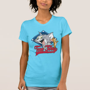 Tom And Jerry   Tom And Jerry On Baseball Diamond T-Shirt